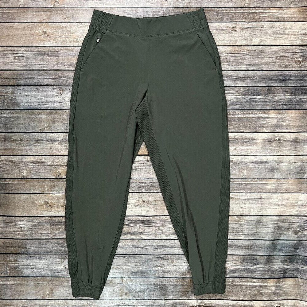 Athleta Brooklyn Jogger Performance Stretch Pants Womens 10 Grey Active Gym